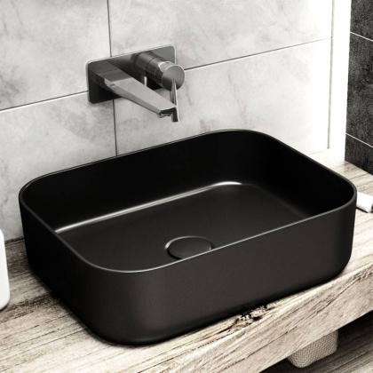 Умывальник Point Меркурий 50 PN43832BM прямоугольный, черный матовый Умывальник Point Меркурий 50 PN43832BM прямоугольный, черный матовый