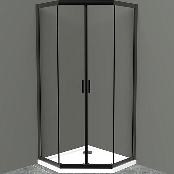 Душевой уголок BelBagno UNO-195-R-2-90-P-NERO