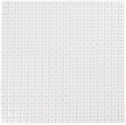 Мозаика стеклянная Super White (чип 4*15*15) 300*300(22шт-1.98м2), м2