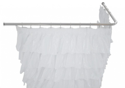 Карниз для ванны Aquanet угловой Г-образный 180х80 Карниз для ванны Aquanet угловой Г-образный 180х80