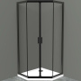 Душевой уголок BelBagno UNO-195-R-2-90-P-NERO