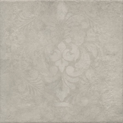 Хадду серый светлый матовый декорированный 40,2x40,2x0,8