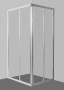DUE-AH-2-120/80-C-Cr Душевой уголок