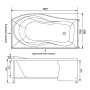 Акриловая ванна Aquanet Borneo 170x75/90 R Акриловая ванна Aquanet Borneo 170x75/90 R