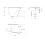 ARDENTE-TOR Чаша унитаза подвесного безободкового, смыв TORNADO P-trap BB520CH-TOR ARDENTE-TOR Чаша унитаза подвесного безободкового, смыв TORNADO P-trap BB520CH-TOR