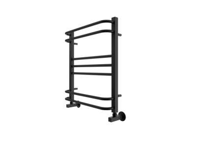 Полотенцесушитель водяной Aquatek (Акватек) Бетта П7 500х600 мм, черный муар, подключение нижнее/диагональное, сверхпрочная пищевая нержавеющая сталь AISI 304L, гарантия 10 лет