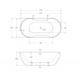 Акриловая ванна BELBAGNO BB28, 1795x855x580 Акриловая ванна BELBAGNO BB28, 1795x855x580