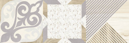 Плитка настенная Woody бежевый узор 25х75 (9шт/1,69м2), м2