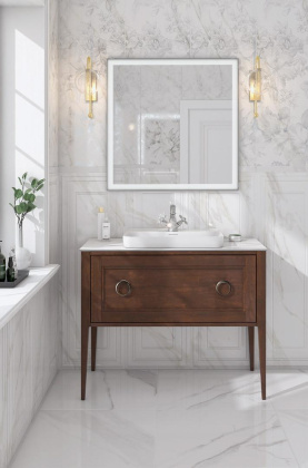 Бордюр LSA014R Прадо белый структура обрезной 3.4*40*9 (уп\22шт), шт