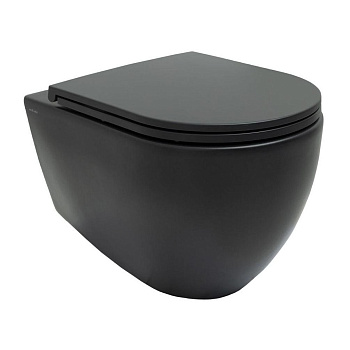 Чаша подвесного унитаза Allen Brau Reality 4.32006.31 черный матовый Чаша подвесного унитаза Allen Brau Reality 4.32006.31 черный матовый