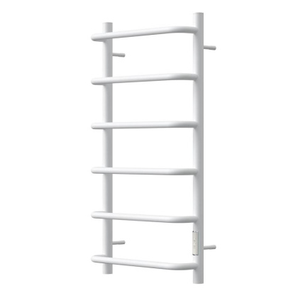 Полотенцесушитель электрический Point Ника PN08848W П6 400x800 диммер справа, белый Полотенцесушитель электрический Point Ника PN08848W П6 400x800 диммер справа, белый