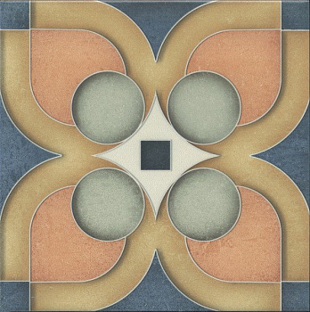 Декор HGD\A558\5009 Фантазия 4 орнамент (20см*20см*6,9мм) (10шт/0,4м2) матовый, шт