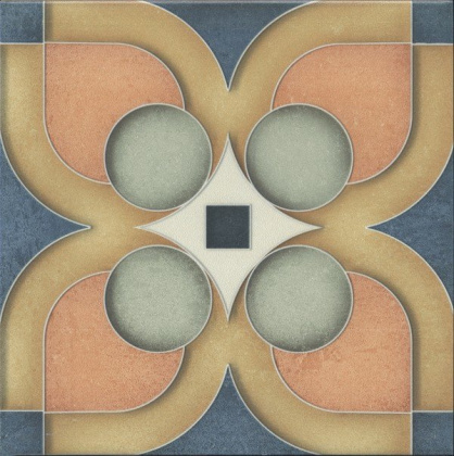 Декор HGD\A558\5009 Фантазия 4 орнамент (20см*20см*6,9мм) (10шт/0,4м2) матовый, шт