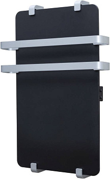 Полотенцесушитель электрический Allen Brau Infinity 100x44 с рейлингом 2.0 и креплением, серебро браш Полотенцесушитель электрический Allen Brau Infinity 100x44 с рейлингом 2.0 и креплением, серебро браш