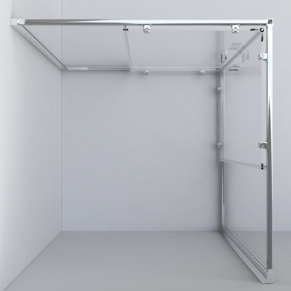 Душевой уголок Garda VSS-1G8090CH, 900*800, хром, стекло шиншилла Душевой уголок Garda VSS-1G8090CH, 900*800, хром, стекло шиншилла