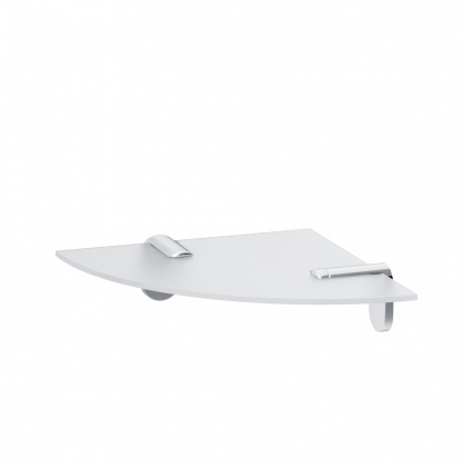 Угловая стеклянная полка X-Joy, 5х20,5х20,5 см, A8434900