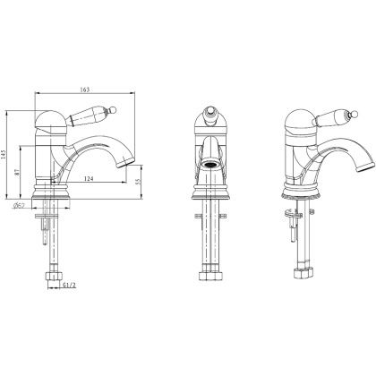 Смеситель для умывальника_Комплект Смеситель для умывальника_Комплект