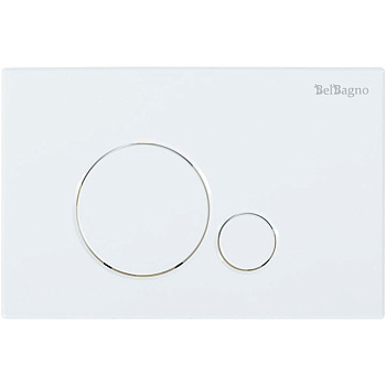 Кнопка смыва BelBagno SFERA, цвет-белый