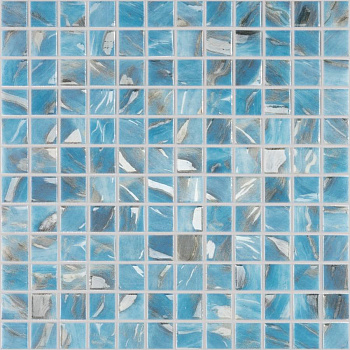 Стеклянная мозаика, 7102 Oasis Blue 25x25, Oasis Стеклянная мозаика, 7102 Oasis Blue 25x25, Oasis