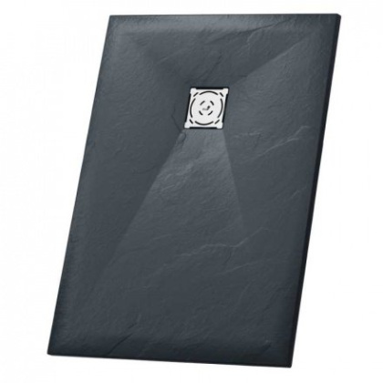 Душевой поддон RGW ST-0107G 70 x 110 см, прямоугольный, из искусственного камня, графит, 16152710-02