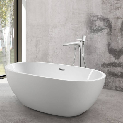 Смеситель для ванны напольный VTF-102CH однорычажный, хром