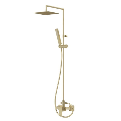 PORTA-CD-SS Душевая колонна со смесителем для верхнего и ручного душа, верхний душ из нержавеющей стали, исполнение sunset PORTA-CD-SS Душевая колонна со смесителем для верхнего и ручного душа, верхний душ из нержавеющей стали, исполнение sunset