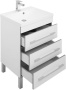 Комплект мебели для ванной Aquanet Верона NEW 58 белый (напольный 3 ящика)