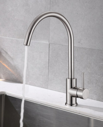 ARMONICA Смеситель для кухни, нержавеющая сталь,  исполнение сатин ARM-LAM-IN ARMONICA Смеситель для кухни, нержавеющая сталь,  исполнение сатин ARM-LAM-IN
