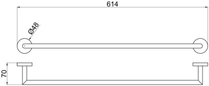 Держатель для полотенец Allen Brau Priority 6.31011-BN никель браш