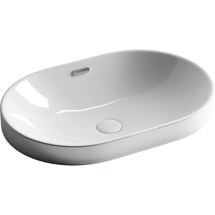 Умывальник овальный встраиваемый сверху в столешницу Element 600*400*195мм