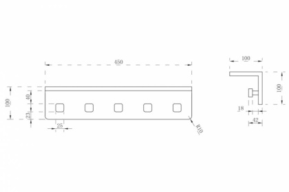 Вешалка с полкой ABBER Stein AS1651MB черная матовая