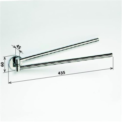 Полотенцедержатель двойной поворотный