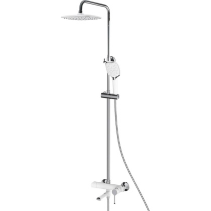 Душевая система Shevanik, латунь S6036FБелый/ хром