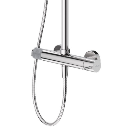 LEAF-CDA-25-L-MM Душевая стойка телескопическая, с верхним и ручным душем, верхний душ диаметр 250 мм , исполнение Morning Mist LEAF-CDA-25-L-MM Душевая стойка телескопическая, с верхним и ручным душем, верхний душ диаметр 250 мм , исполнение Morning Mist