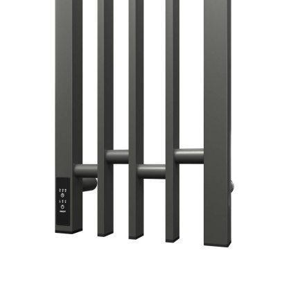 Полотенцесушитель электрический Point Фрея PN20738GB П2 180x800 диммер слева, графит блеск Полотенцесушитель электрический Point Фрея PN20738GB П2 180x800 диммер слева, графит блеск