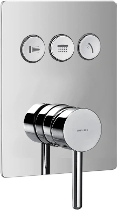 Смеситель для душа скрытого монтажа OMNIRES YGoClick Y1237GCCR (хром)