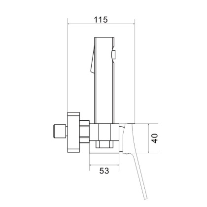 Смеситель с гигиеническим душем Shevanik S40H S4005H-1