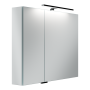 Зеркальный шкаф для ванной комнаты  SANCOS Hilton 900x148х740 мм, с LED подсветкой, арт .Z900