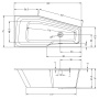 Акриловая ванна Riho Rething Space 160x75 L Акриловая ванна Riho Rething Space 160x75 L