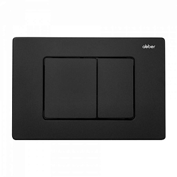 Кнопка смыва ABBER AC0120MB черная матовая