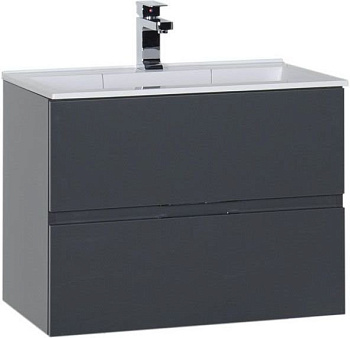Тумба под раковину Aquanet Алвита 70 серый антрацит Тумба под раковину Aquanet Алвита 70 серый антрацит