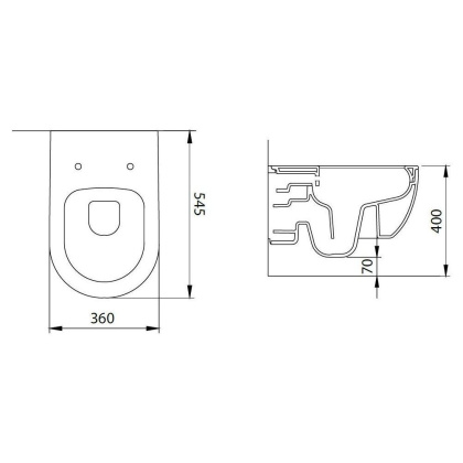 Чаша подвесного унитаза Allen Brau Priority 4.31001.31 черный матовый Чаша подвесного унитаза Allen Brau Priority 4.31001.31 черный матовый