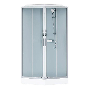 W90C-403-090MT Gem Square кабина душевая 90x90, профиль матовый Хром, стекло прозрачное