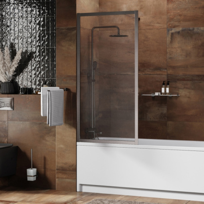 Abens 20W01-80 Brushed nickel Fixed Стеклянная шторка