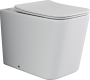 Напольный приставной унитаз Cubic Rimless