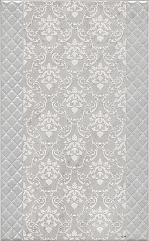 Декор AZ\A053\6424 Мотиво серый 40см*25см*8мм (1уп/10шт/), шт