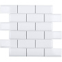 Керамическая мозаика, Metro White Glossy 45х95, Brick & Metro