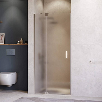 Душевая дверь 140*200 RGW HO-014 Хром/Матовое/8 мм (EasyClean)