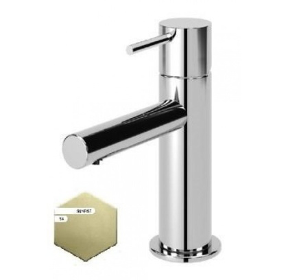 LEAF-LSM1-L-SR Смеситель для раковины однорычажный, с донным клапаном, исполнение Sunrise