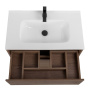 Тумба с керамической раковиной напольная BelBagno KRAFT 60 Rovere Tabacco, раковина BB600ETL белая